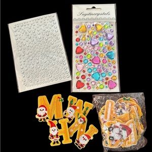DIY Crafters Initial Patches Glitters Project Bundle All New
